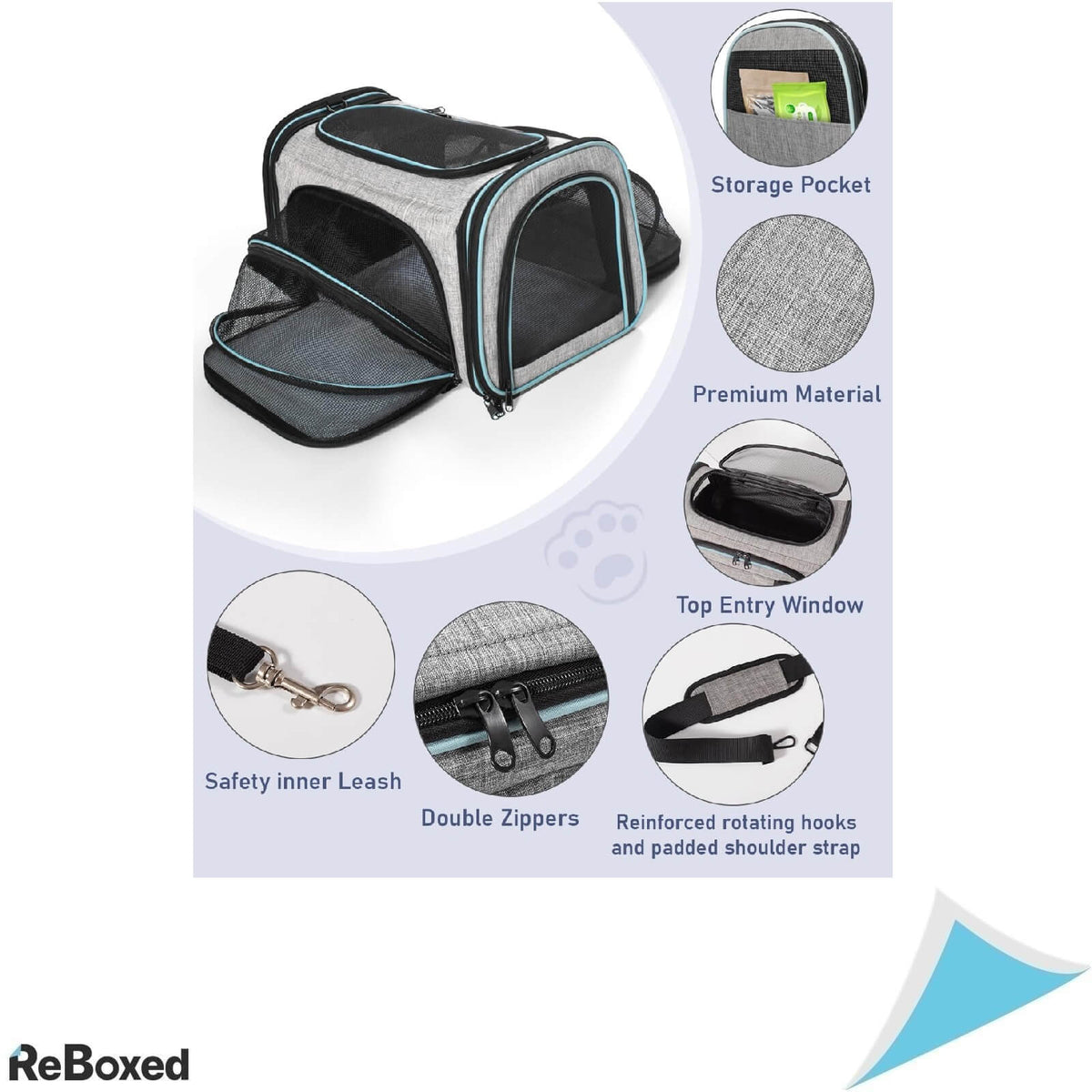 Siivton Geanta de Transport pentru Pisici Extensibila