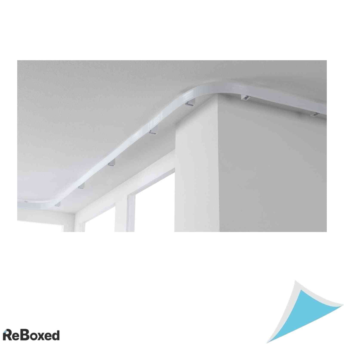 Sina flexibila pentru perdea Gardinia Flexline, plastic, 3.5 m, Alb