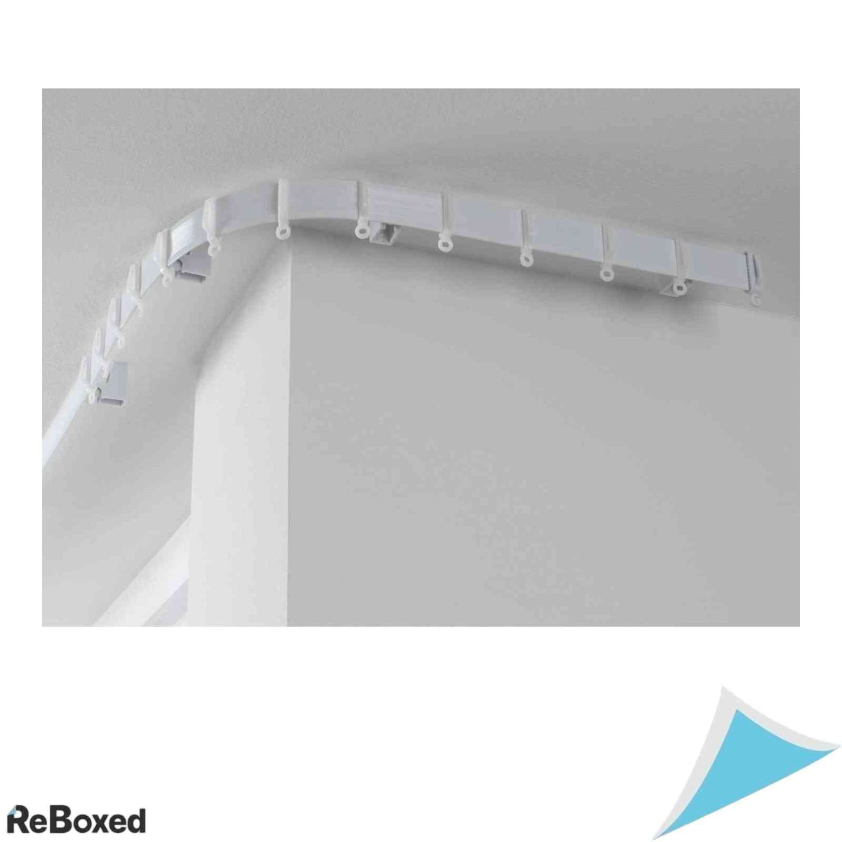 Sina flexibila pentru perdea Gardinia Flexline, plastic, 3.5 m, Alb