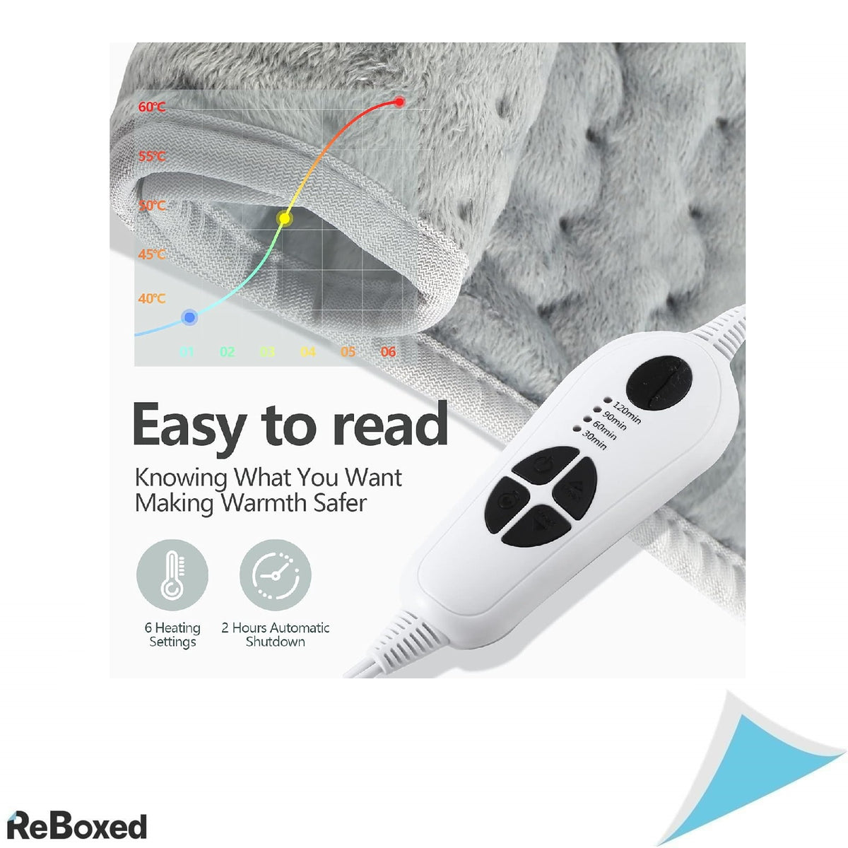 Sinocare Electric Heating Pad pentru dureri de spate sau umeri