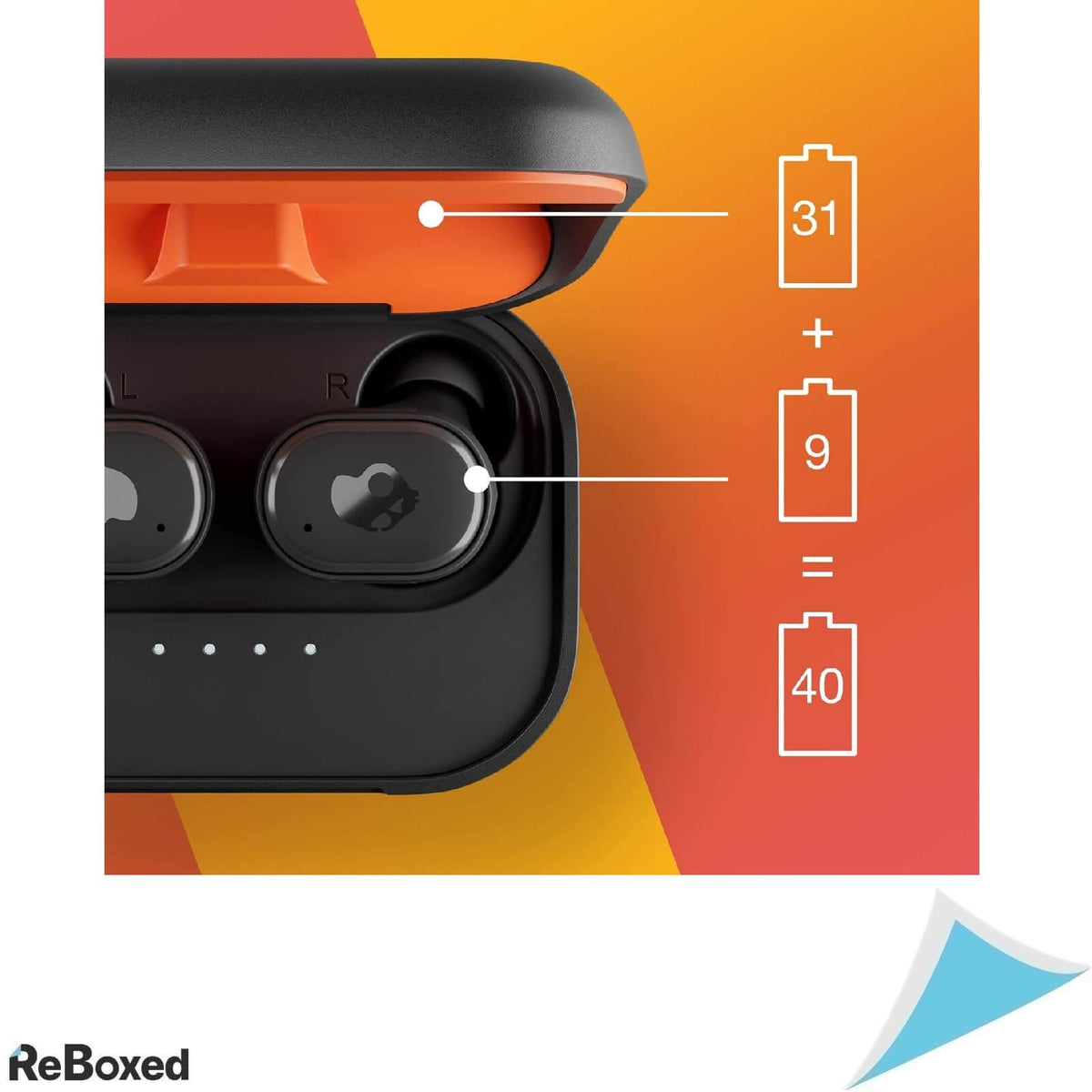 Skullcandy Grind Fuel Casti In-Ear Wireless True Black/Orang