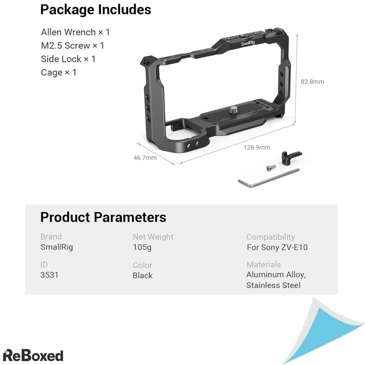 SmallRig 3531 Cage pentru Sony ZV-E10