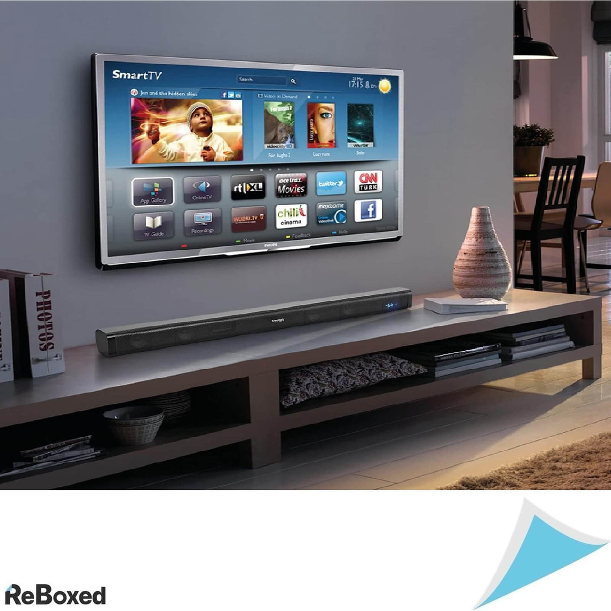 Smalody 2.0 Soundbar Bluetooth 80DB DSP USB