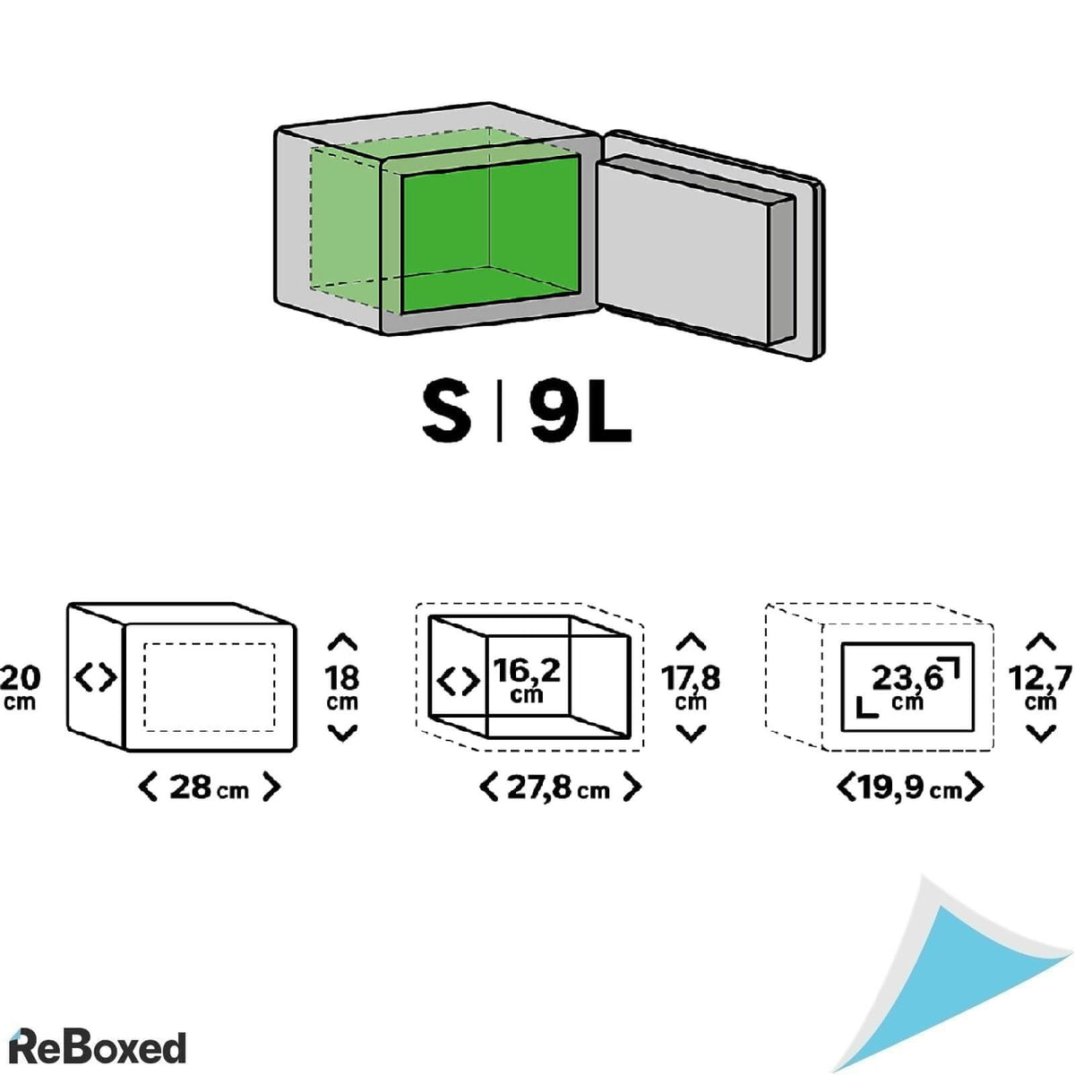 Standers Seif de Perete 9L 18x20x28 cm