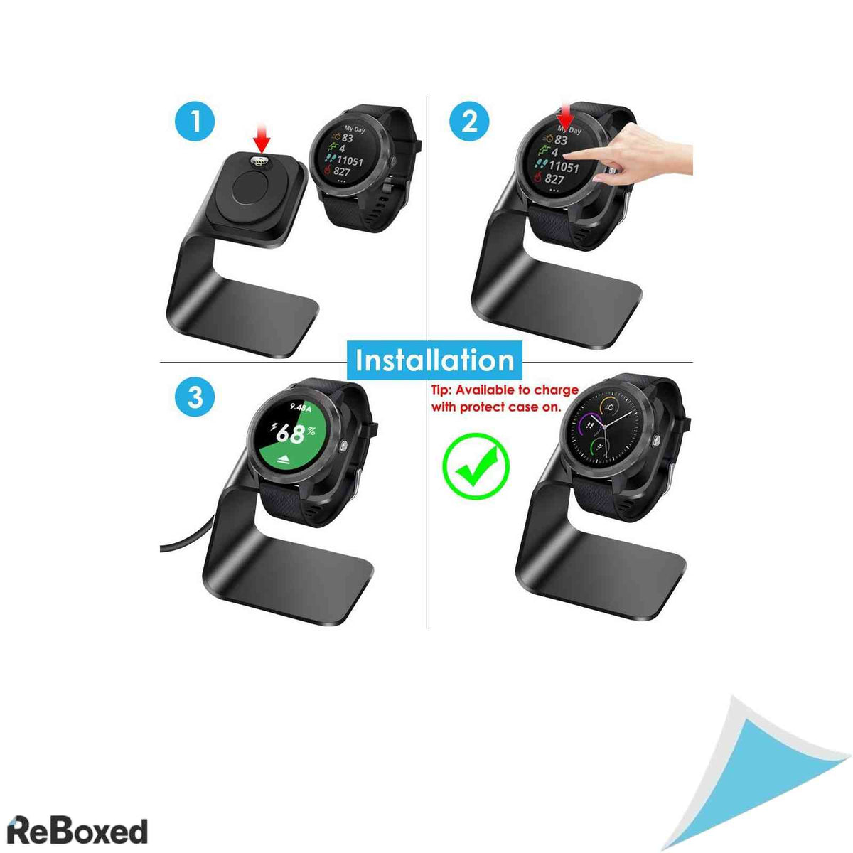 Statie de Incarcare KIMILAR Compatibila cu Ceas Garmin Fenix 7 6 5 Vivoactive 3 4 Venu Forerunner Cablu USB