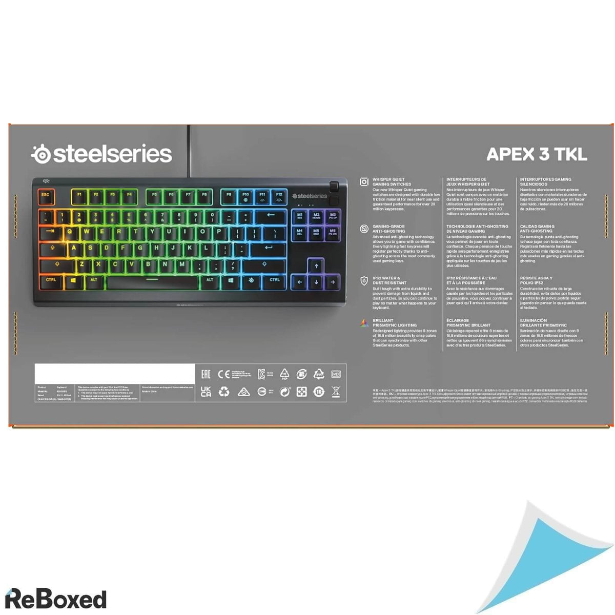 SteelSeries Apex 3 TKL 64833 Tastura Gaming RGB Layout German