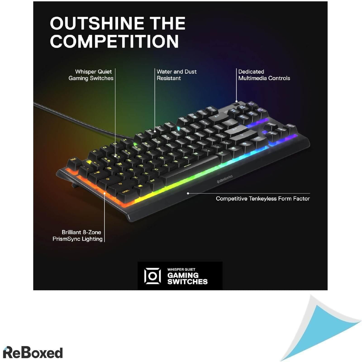 SteelSeries Apex 3 TKL 64833 Tastura Gaming RGB Layout German