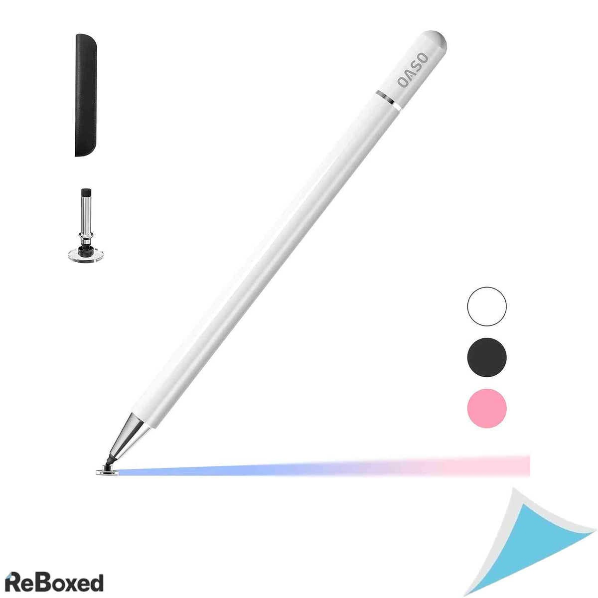 Stylus Pen OASO, Varf Disc de Precizie, Alb