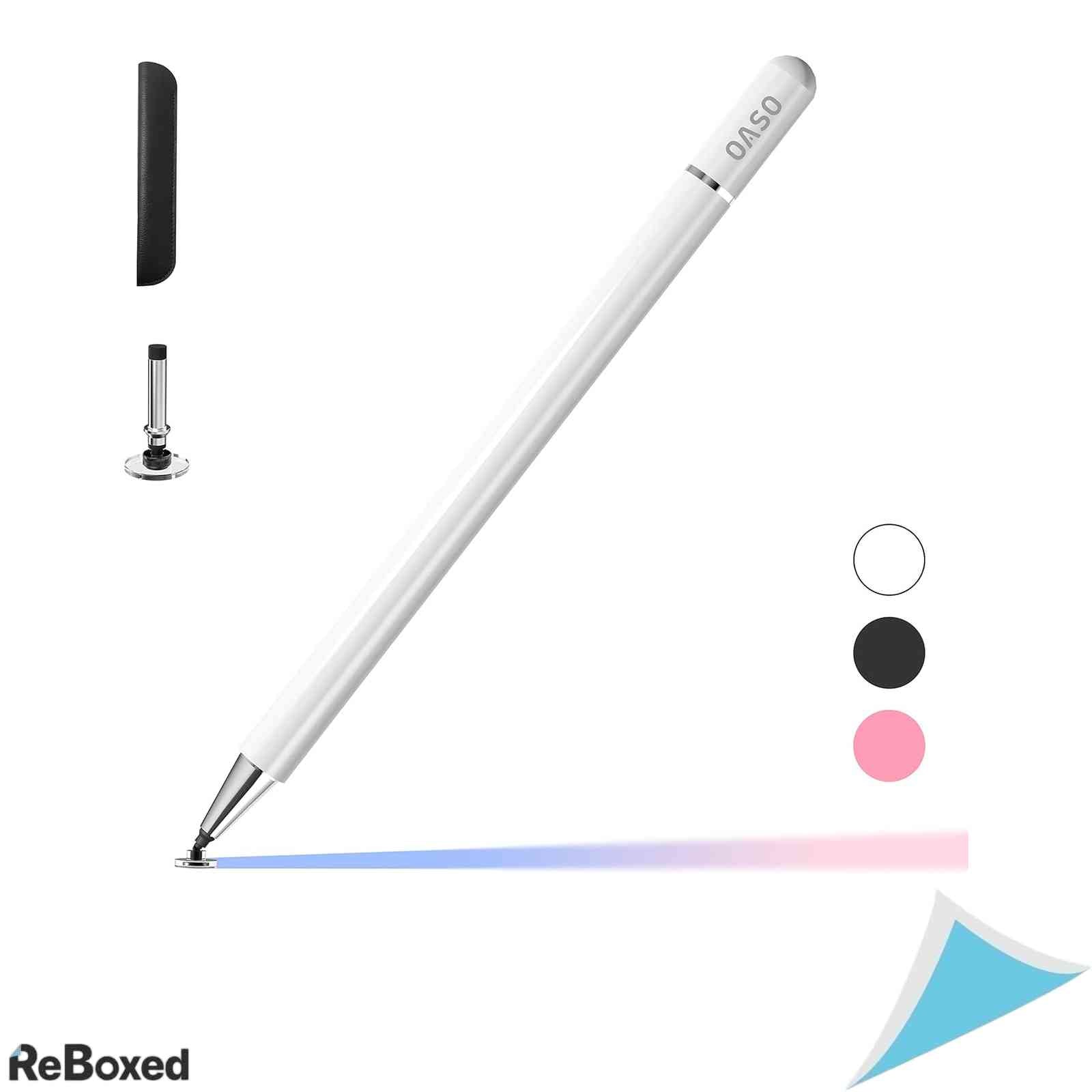 Stylus Pen OASO, Varf Disc de Precizie, Alb