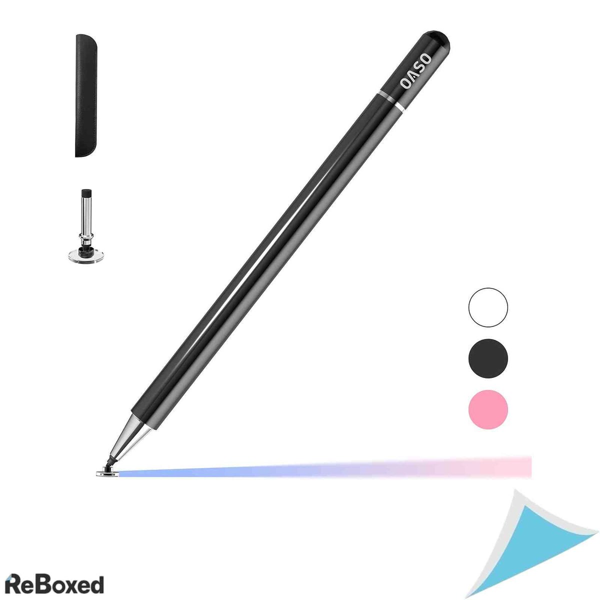 Stylus Pen OASO, Varf Disc de Precizie, Negru
