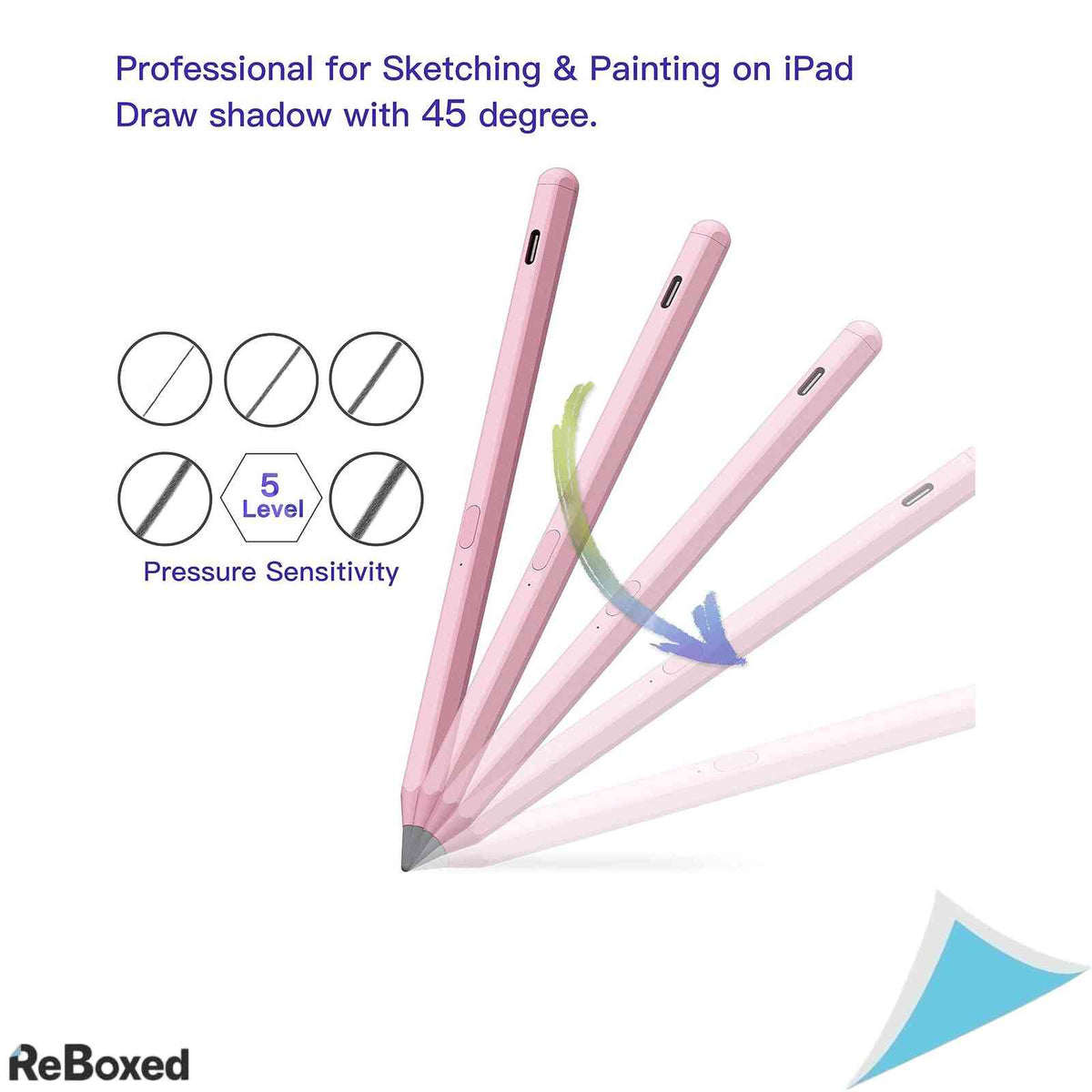 Stylus Pen pentru Apple iPad 2018-2025 KXT, Roz