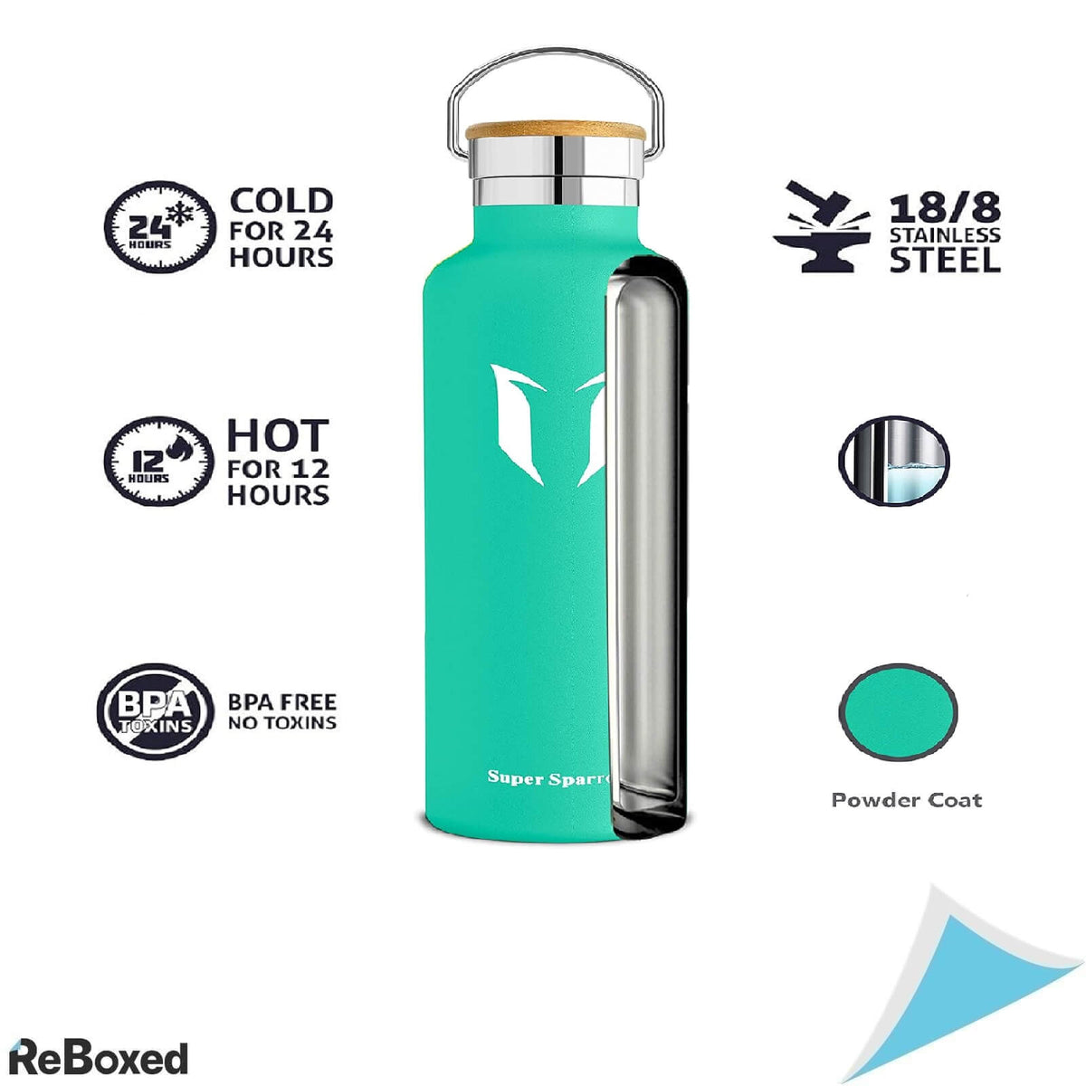 Super Sparrow Sticla Termos Lichide din Otel Inoxidabil 1L fara BPA