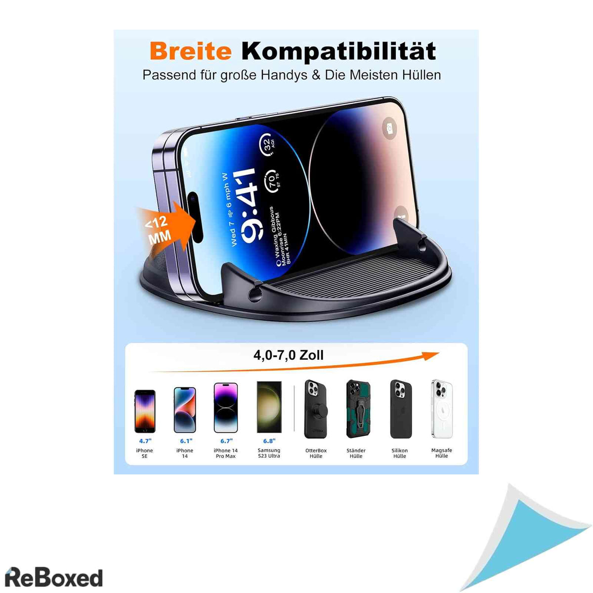 Suport Auto Antiderapant din Silicon pentru Bord Beeasy, Universal