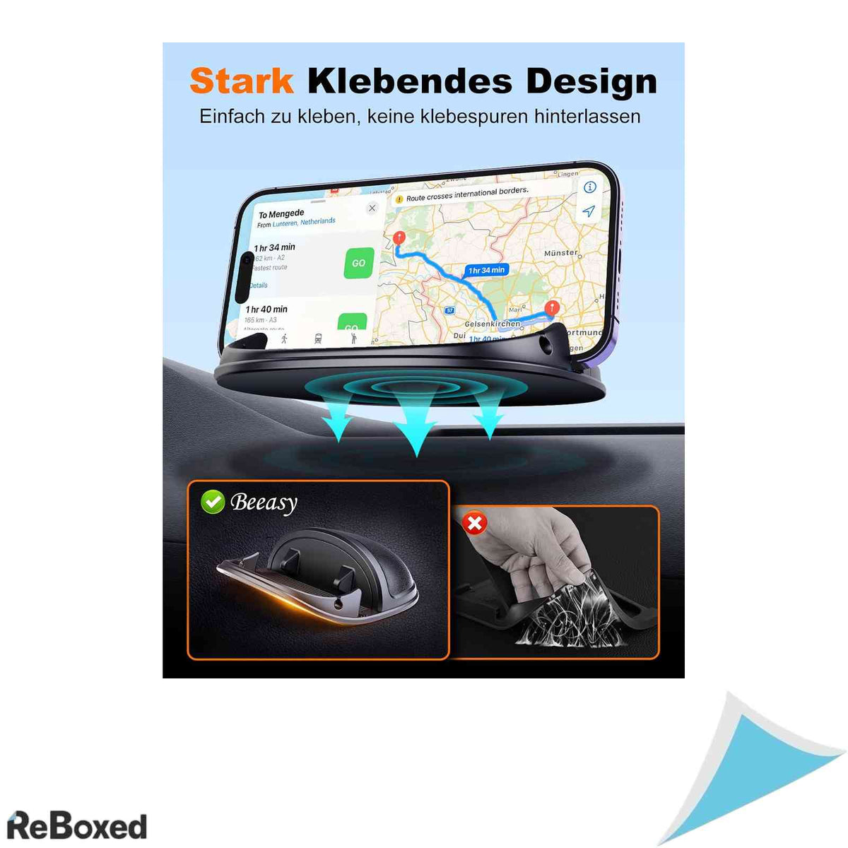 Suport Auto Antiderapant din Silicon pentru Bord Beeasy, Universal
