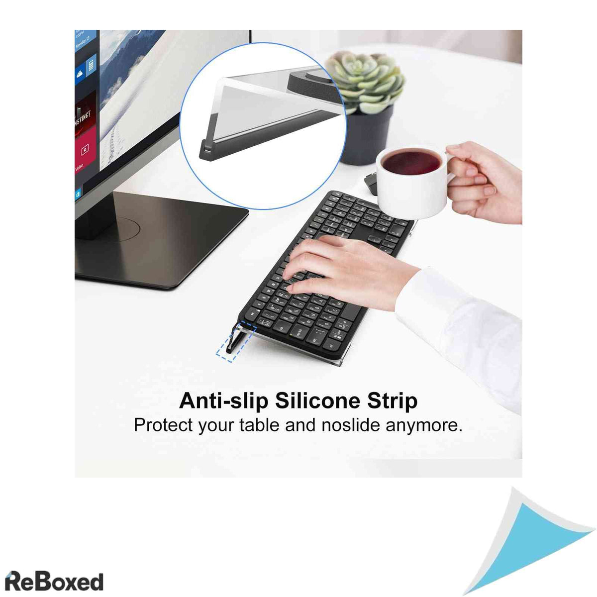 Suport Ergonomic pentru Tastatura suptek din Acril Transparent