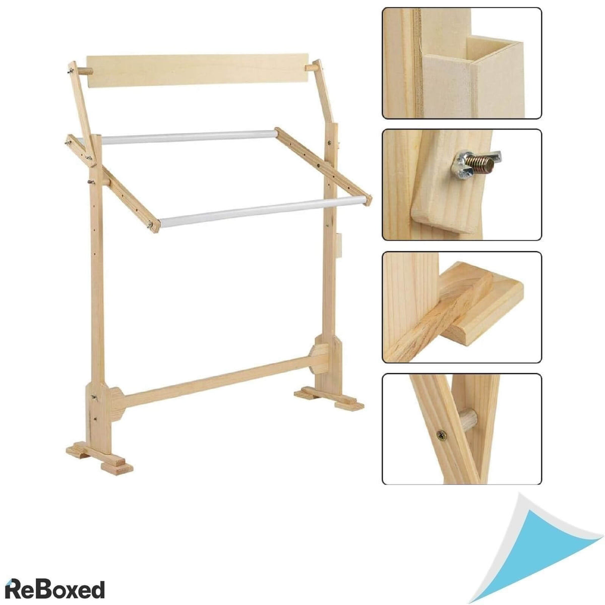 Suport Reglabil din Lemn pentru Broderie