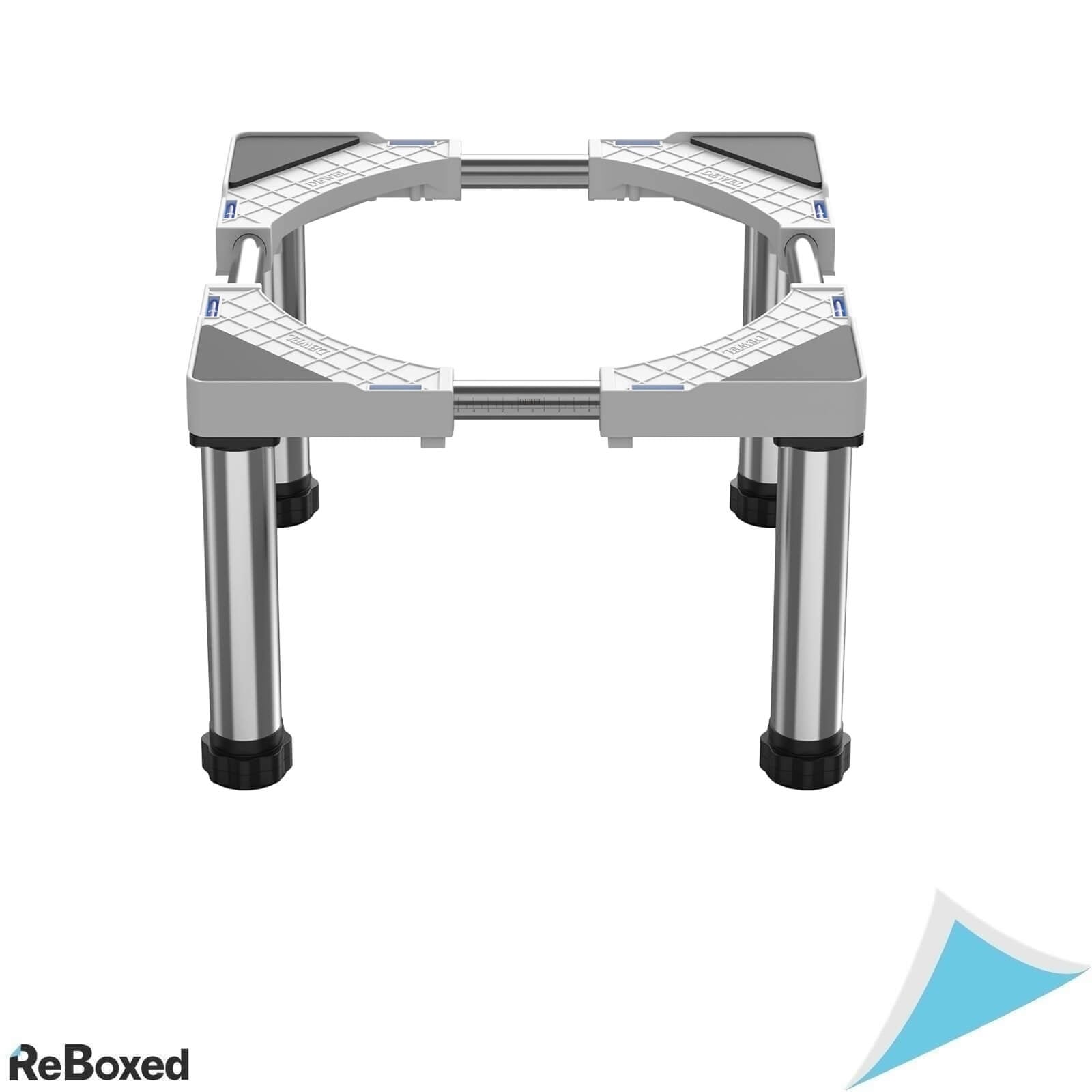 Suport Reglabil pentru Frigider, Congelator si Masina de Spalat Vase DEWEL, Inaltime 28-31 cm, Capacitate 300 kg, Alb