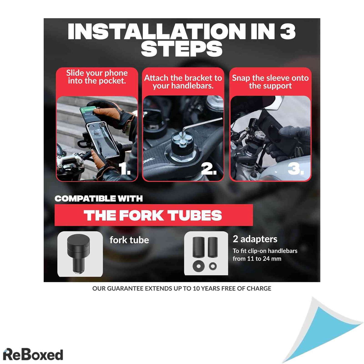 Suport Telefon Moto Magnetic Shapeheart Montare Ghidon Furtuna Husa 2XL Negru