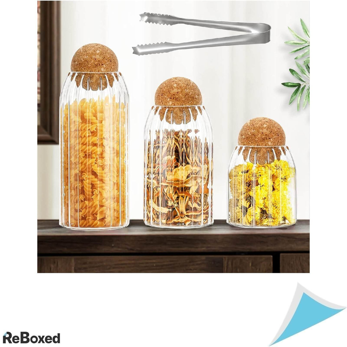 Suprobarware Set 3 Borcane pentru Depozitare Alimente