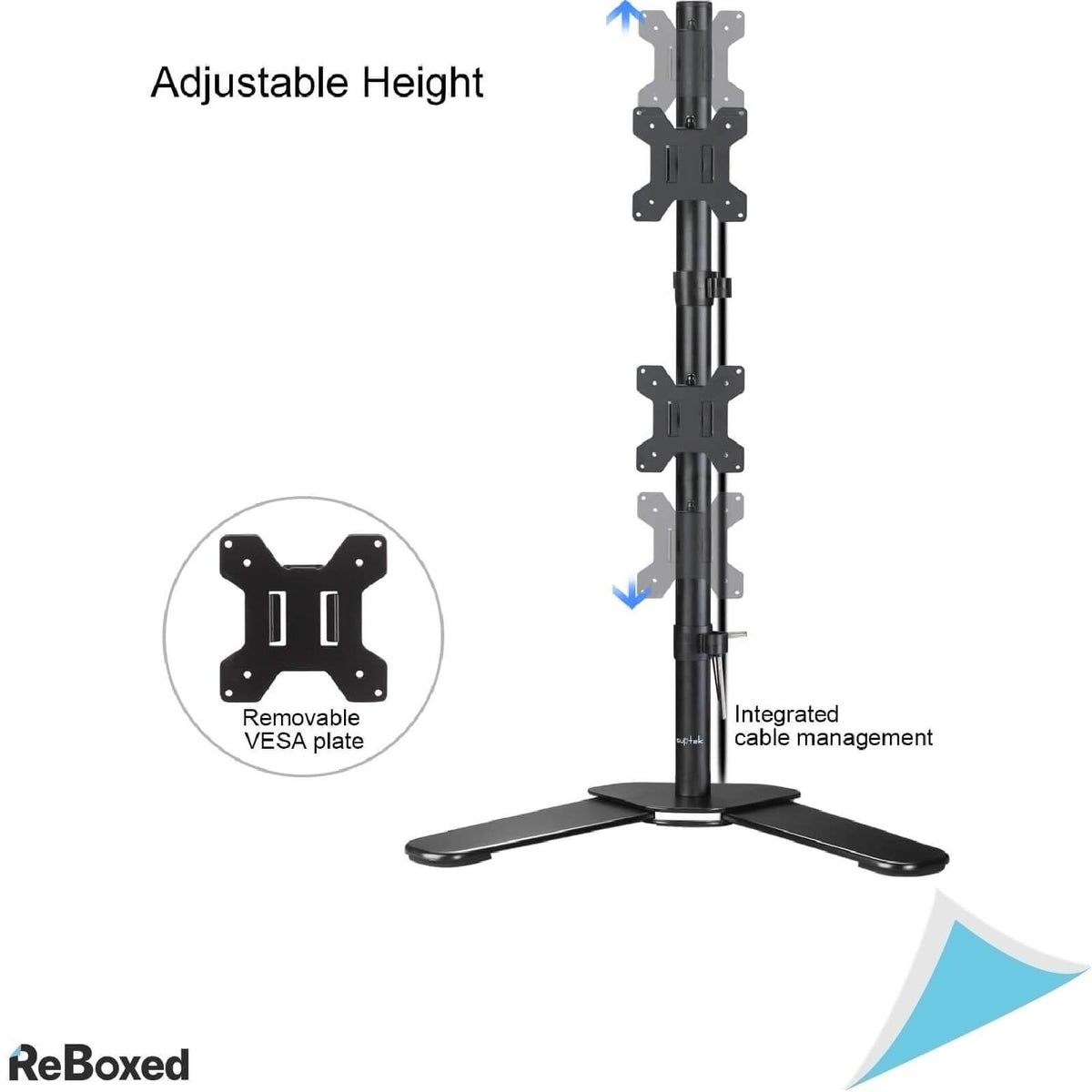 Suptek ML6802 Suport Vertical Independent pentru Doua Monitoare