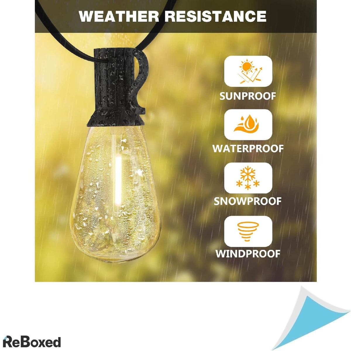 Suwin Instalatie LED pentru Exterior 36,5m 62 becuri