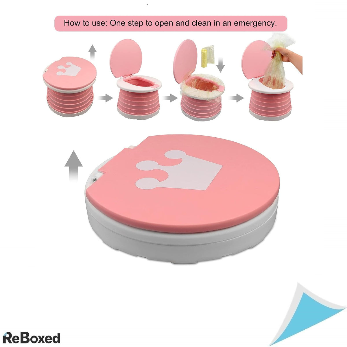 SVTEOKO Travel Potty 2-in-1 – Olita portabila pliabila pentru calatorii