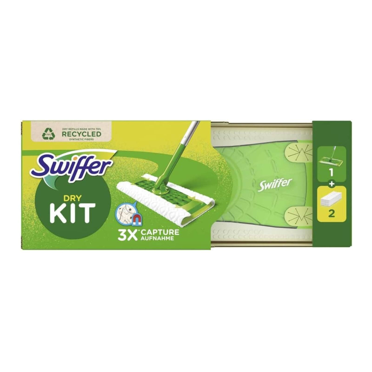 Swiffer Kit Dry Set Mop 2 Lavete