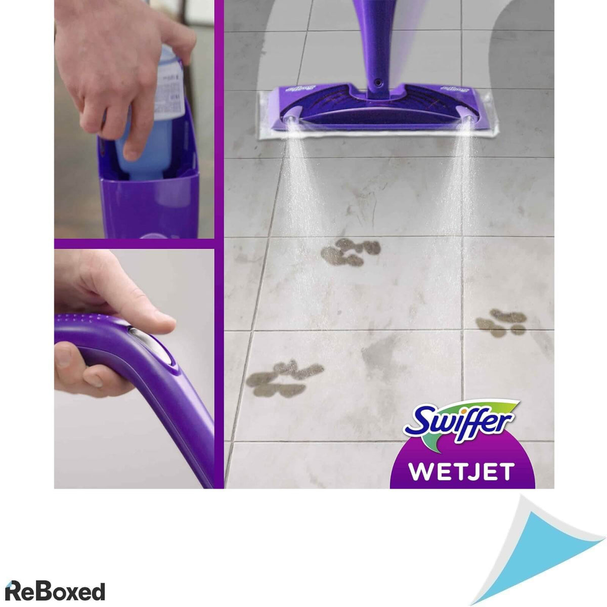Swiffer Wet Jet Mop Plat cu Pulverizator si 5 Rezerve Umede