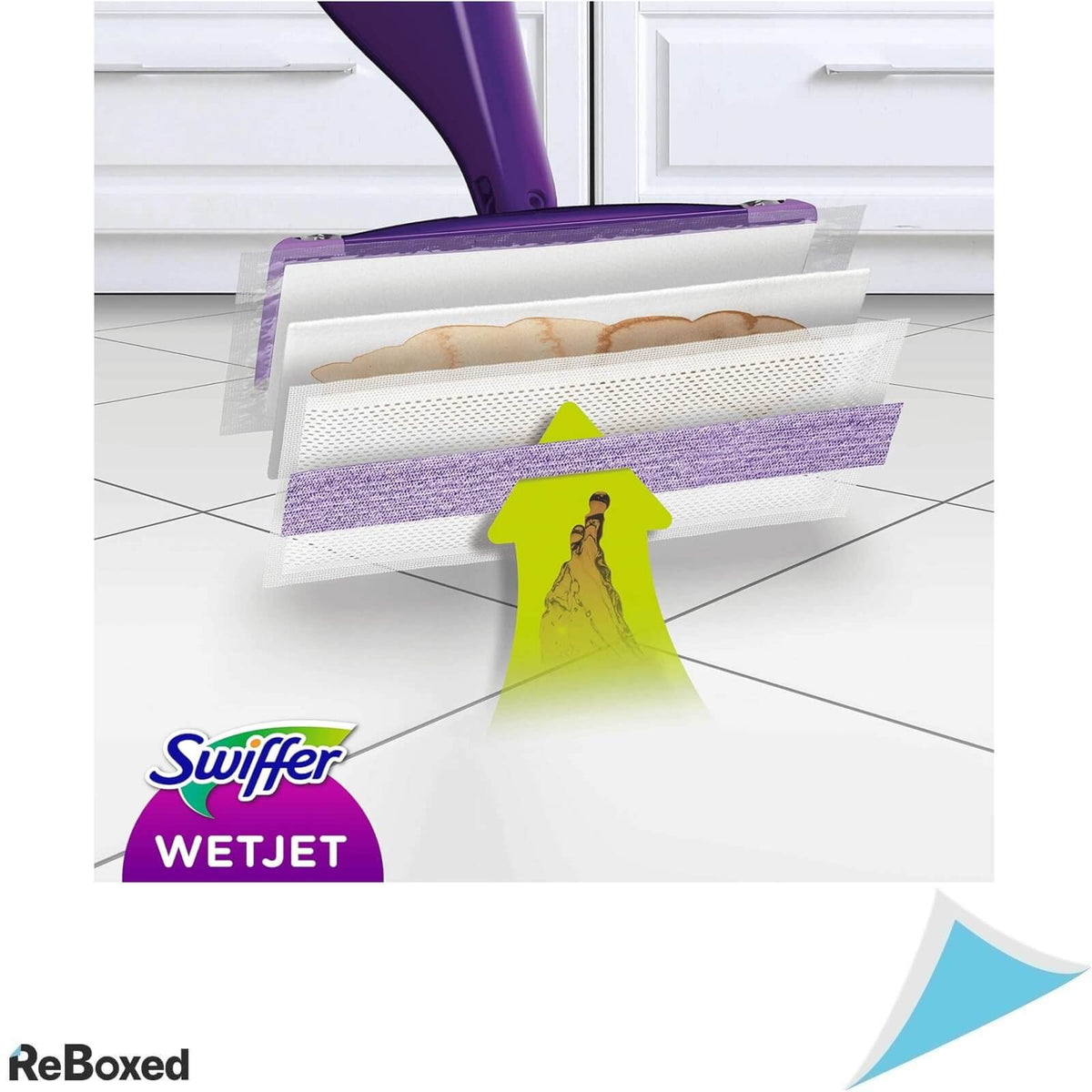 Swiffer Wet Jet Mop Plat cu Pulverizator si 5 Rezerve Umede