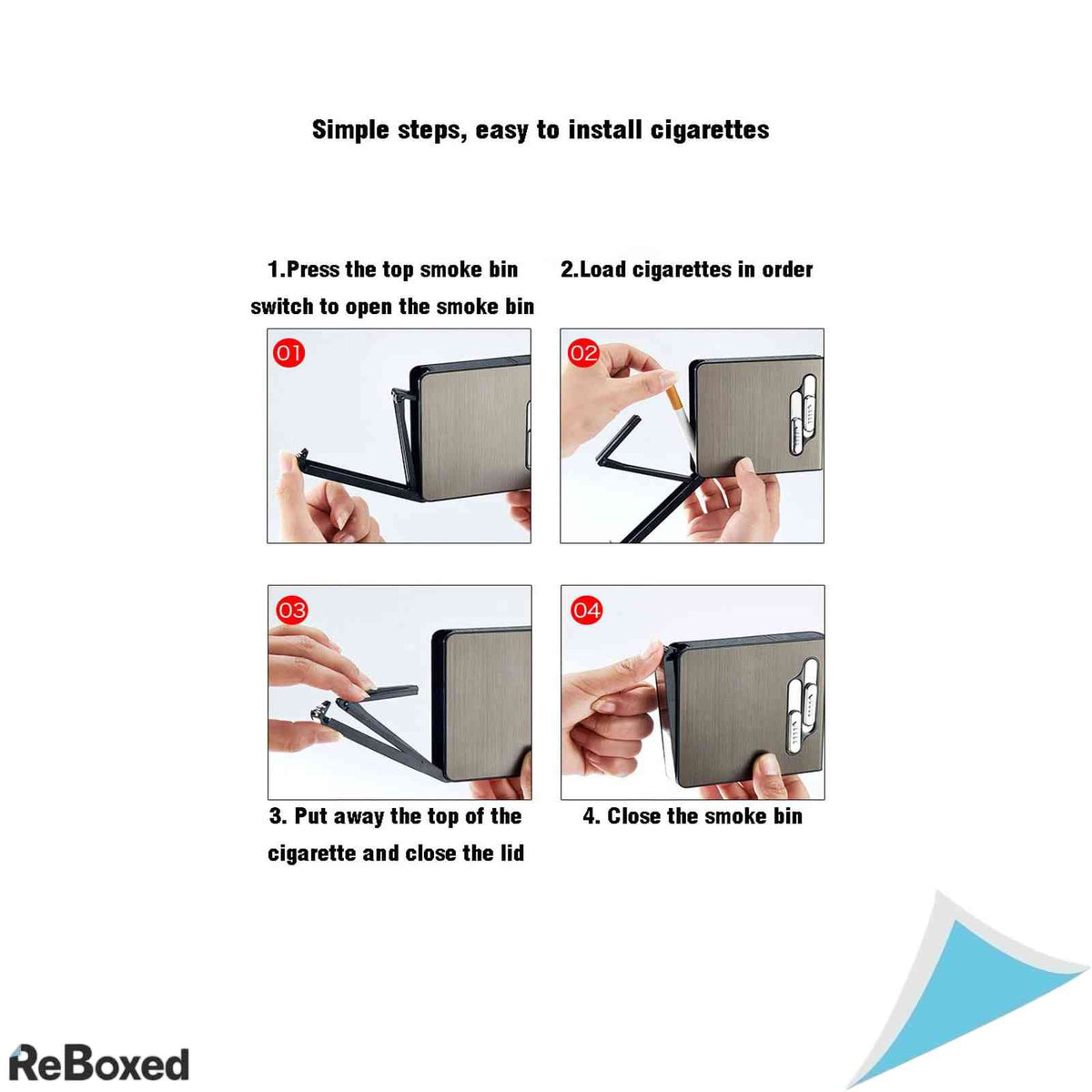 Tabachera 2 in 1 cu Bricheta Electrica Reincarcabila USB SCYDAO, Capacitate 20 Tigari
