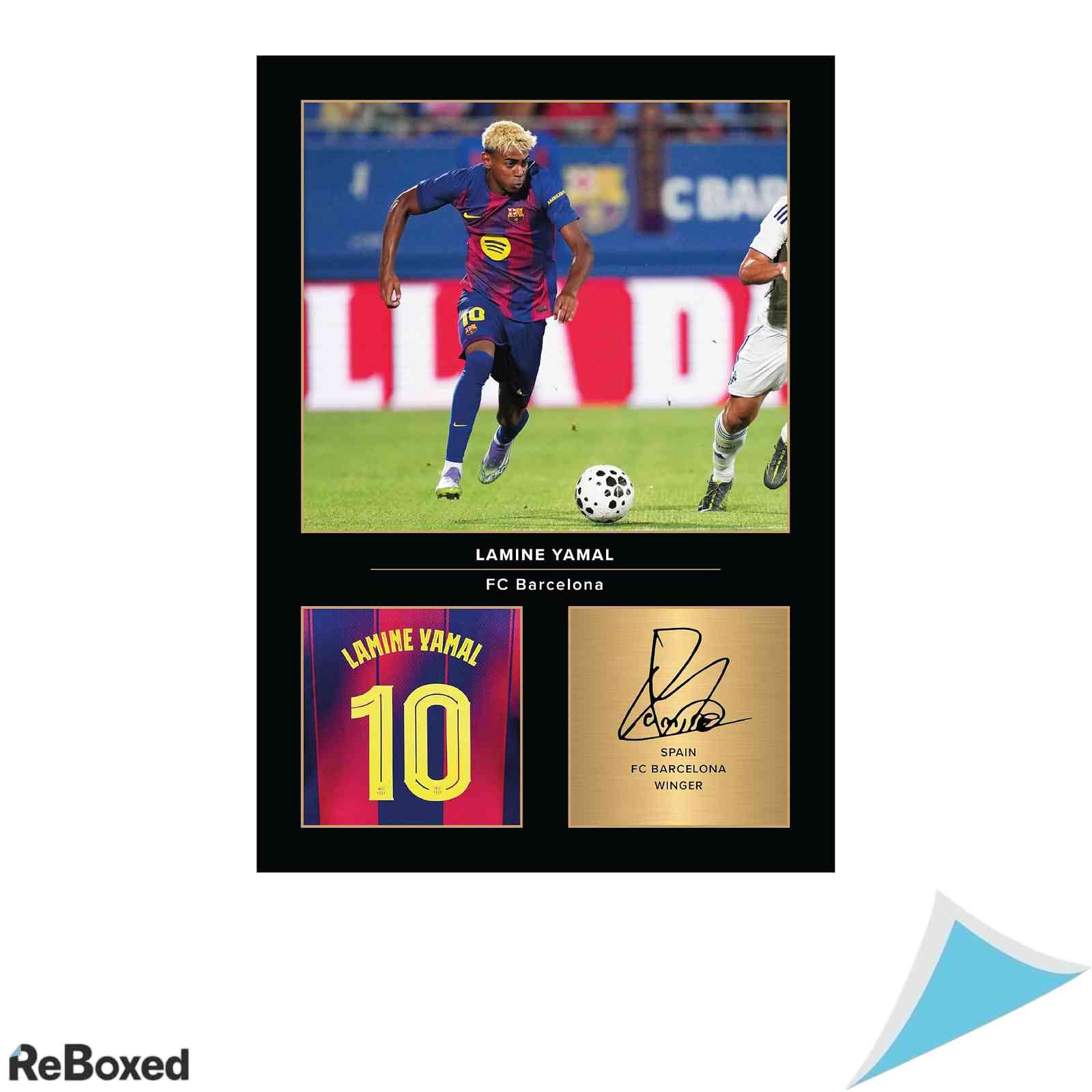 Tablou Foto Tablou Lamine Yamal Barcelona Semnatura Imprimata Format A4 Cadou Fani Barca