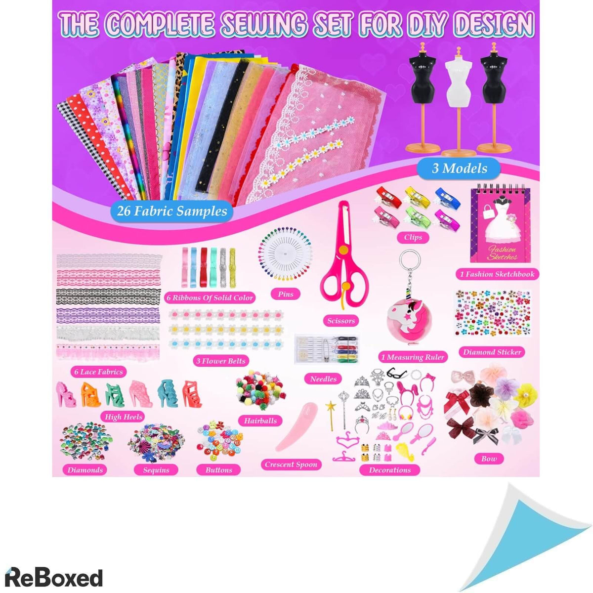 Tacobear 600K Set de Creatie Rochii pentru Papusi