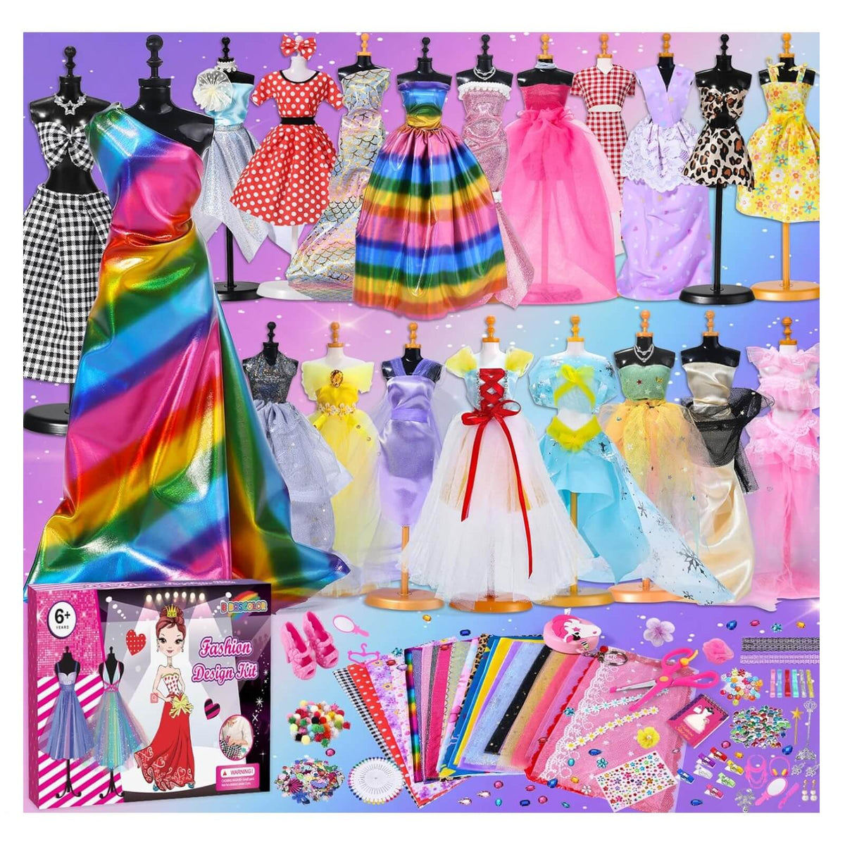 Tacobear 600K Set de Creatie Rochii pentru Papusi