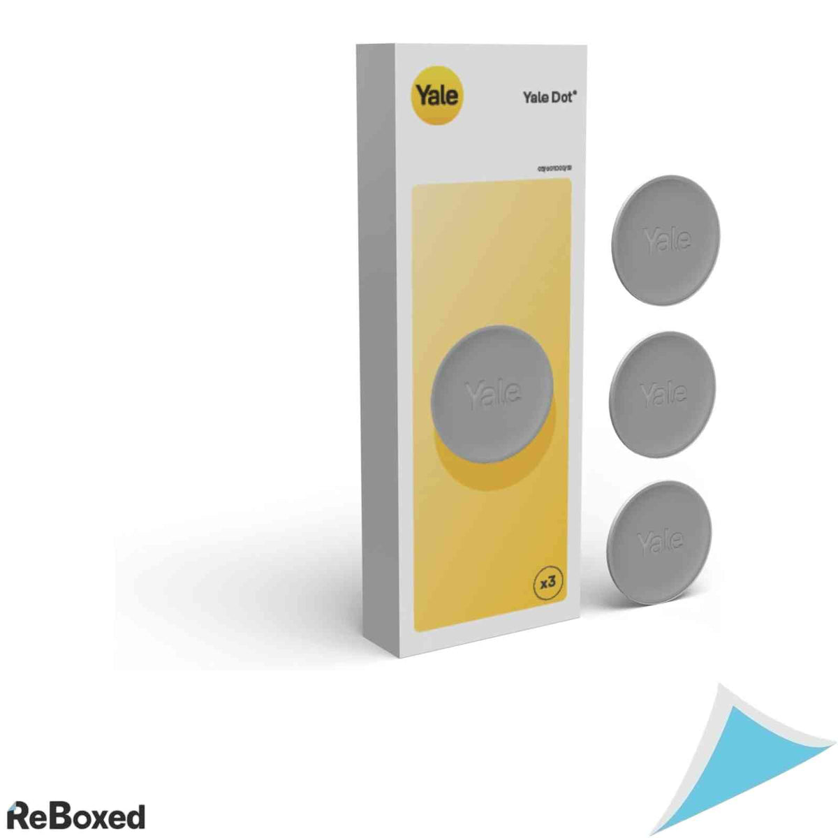 Set 3 Taguri NFC Yale Dot Acces Fara Cheie Atinge Pentru Deblocare Incuietoare Inteligenta Compatibil Yale Linus Smart Lock L2 Argintiu