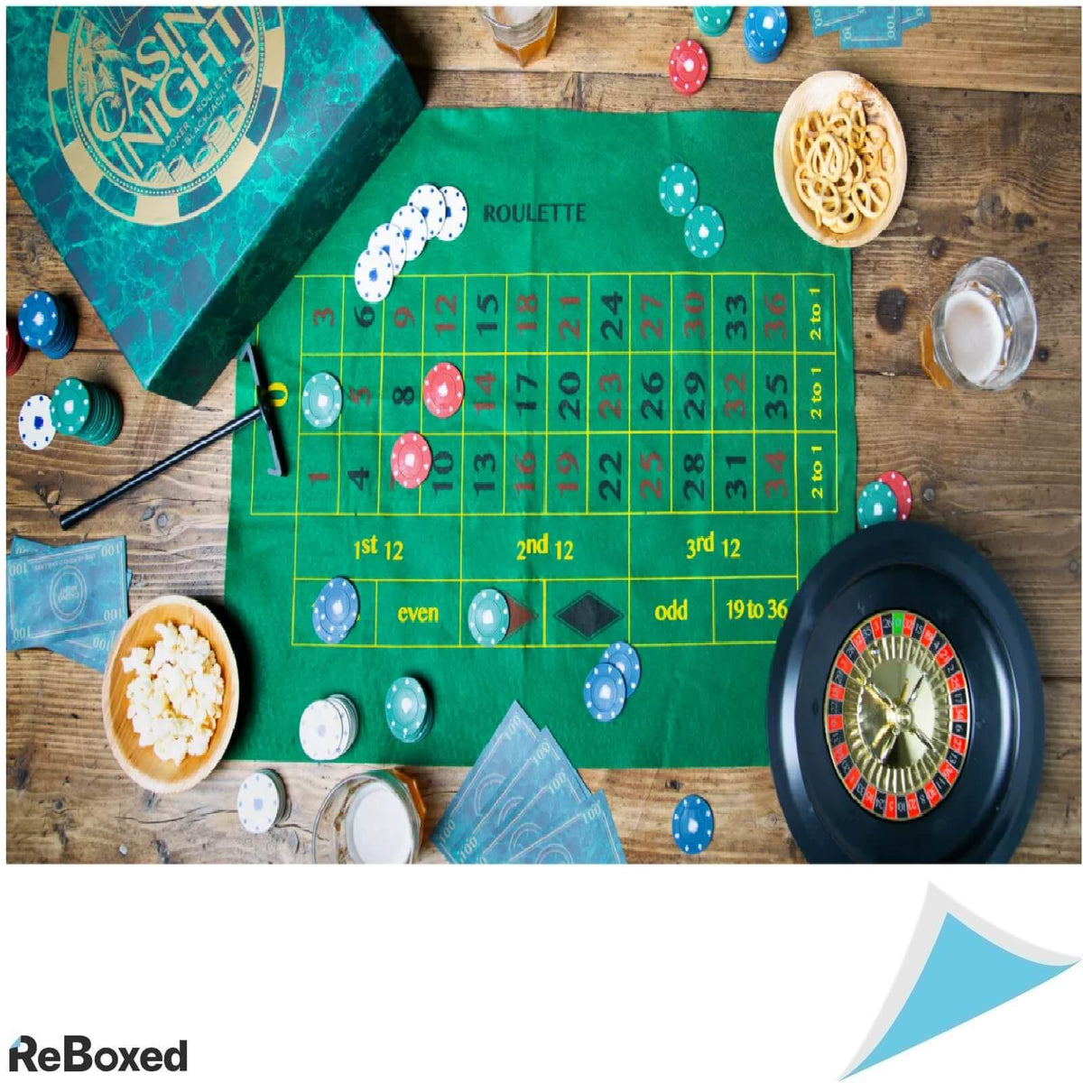 Talking Tables Set de Jocuri Casino Poker Blackjack Ruleta