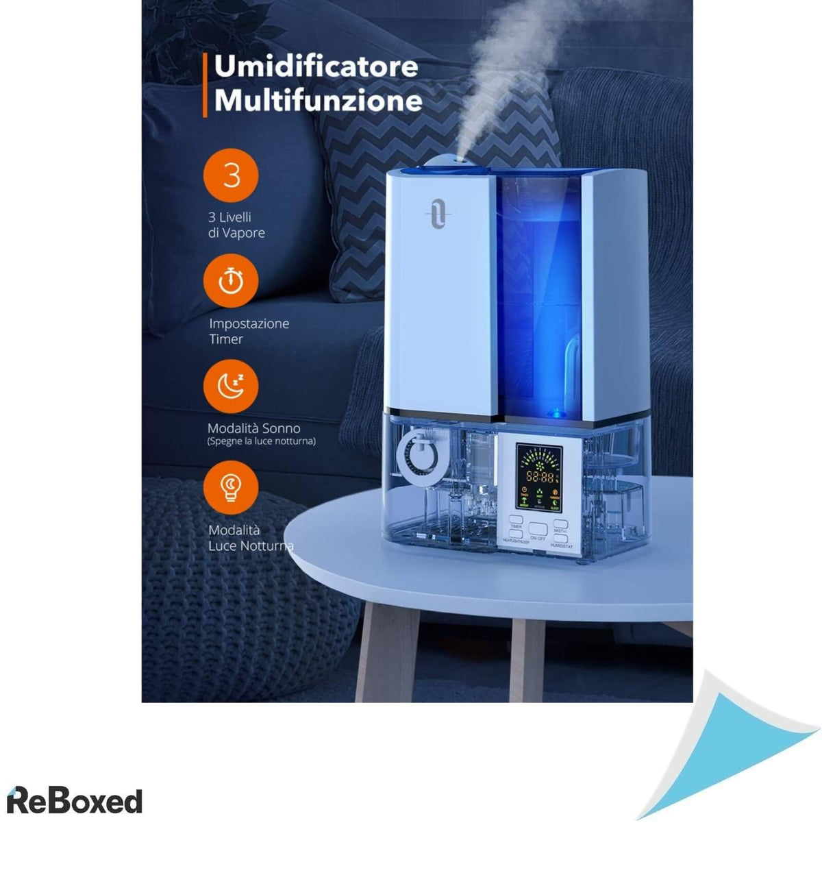 TaoTronics TT-AH001 Umidificator cu ultrasuente 4L LED