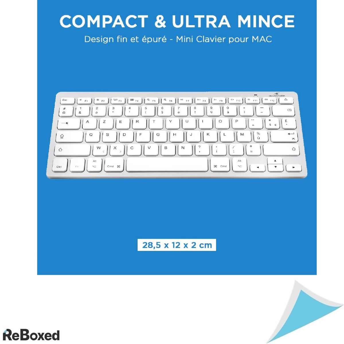 Tastatura Bluetooth Bluestork MINI-MAC pentru Mac, iPad, iPhone – AZERTY Francez