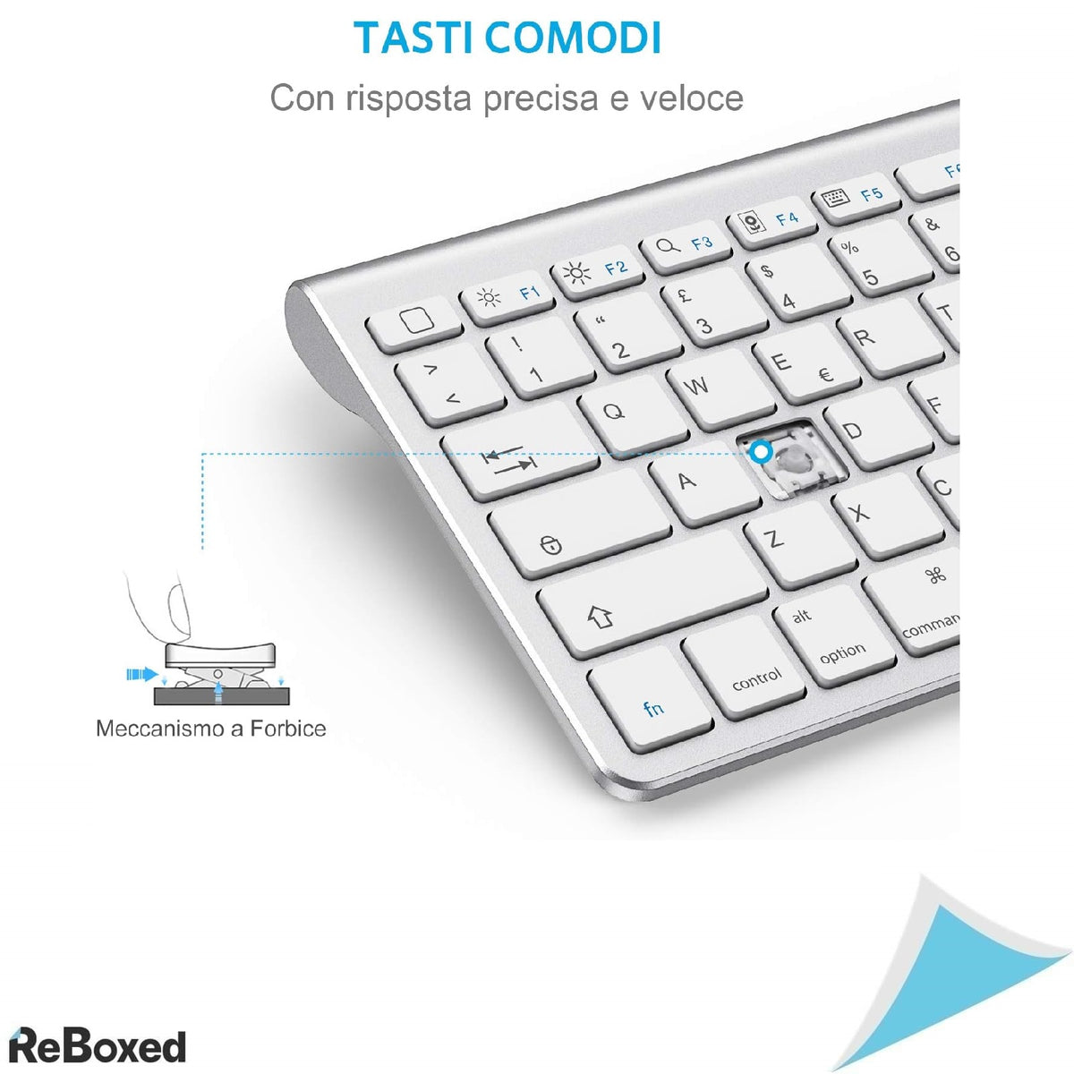 Tastatura Bluetooth OMOTON Wireless pentru iPad – Layout QWERTY Italian