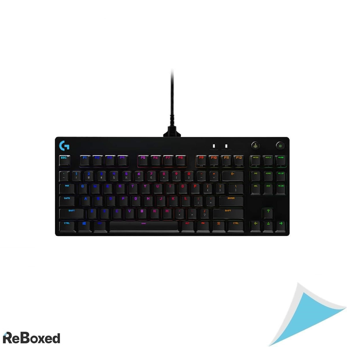 Tastatura Gaming Logitech PRO – Mecanica, GX Blue Clicky, Tenkeyless, RGB LIGHTSYNC