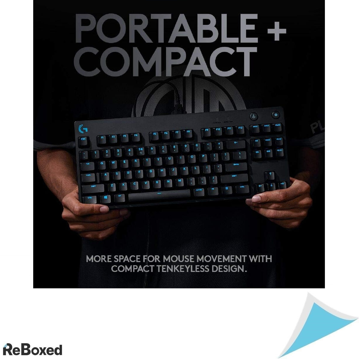 Tastatura Gaming Logitech PRO – Mecanica, GX Blue Clicky, Tenkeyless, RGB LIGHTSYNC