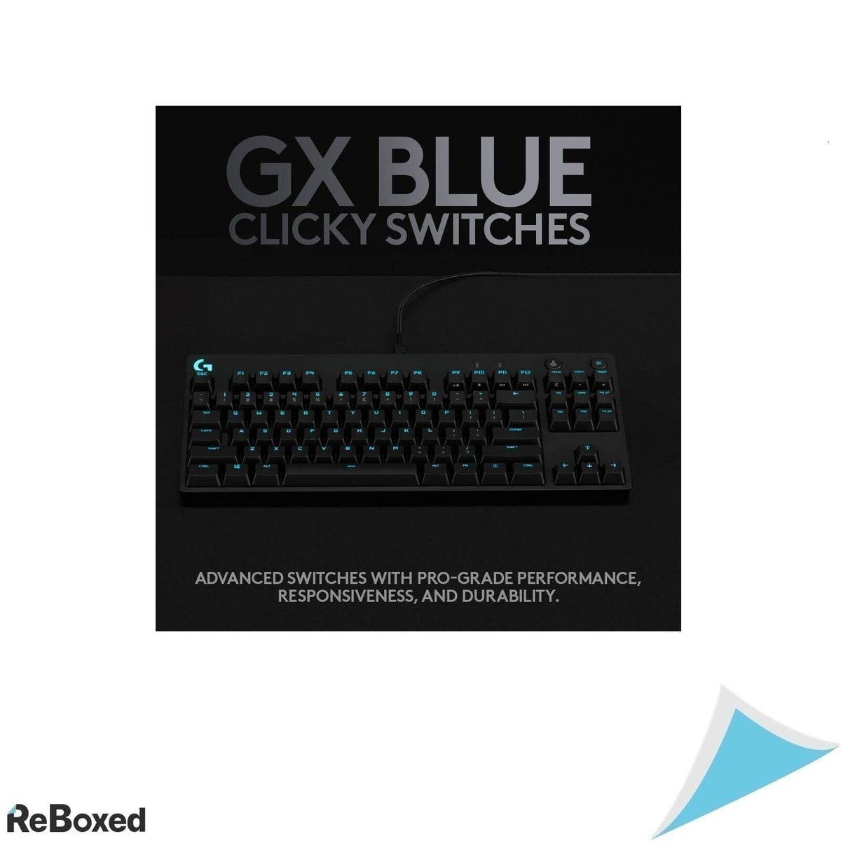 Tastatura Gaming Logitech PRO – Mecanica, GX Blue Clicky, Tenkeyless, RGB LIGHTSYNC