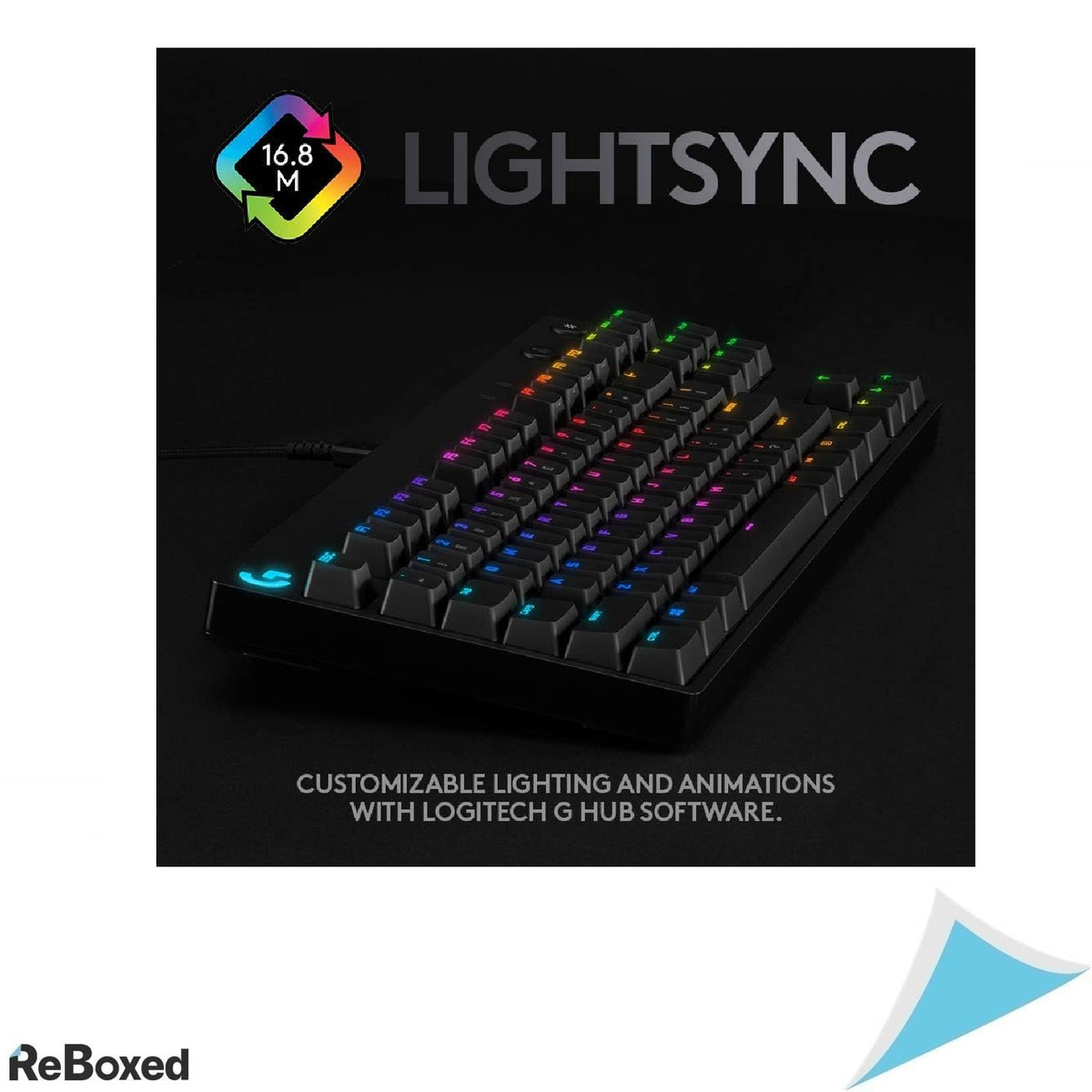 Tastatura Gaming Logitech PRO – Mecanica, GX Blue Clicky, Tenkeyless, RGB LIGHTSYNC