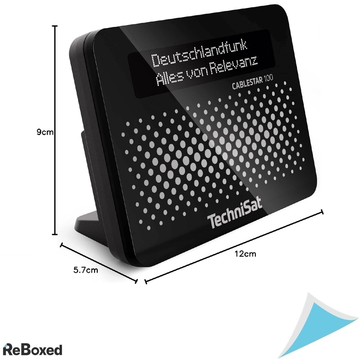 TechniSat Cablestar 100 – Radio Digital prin Cablu (DVB-C), OLED, SPDIF, Telecomanda, Negru