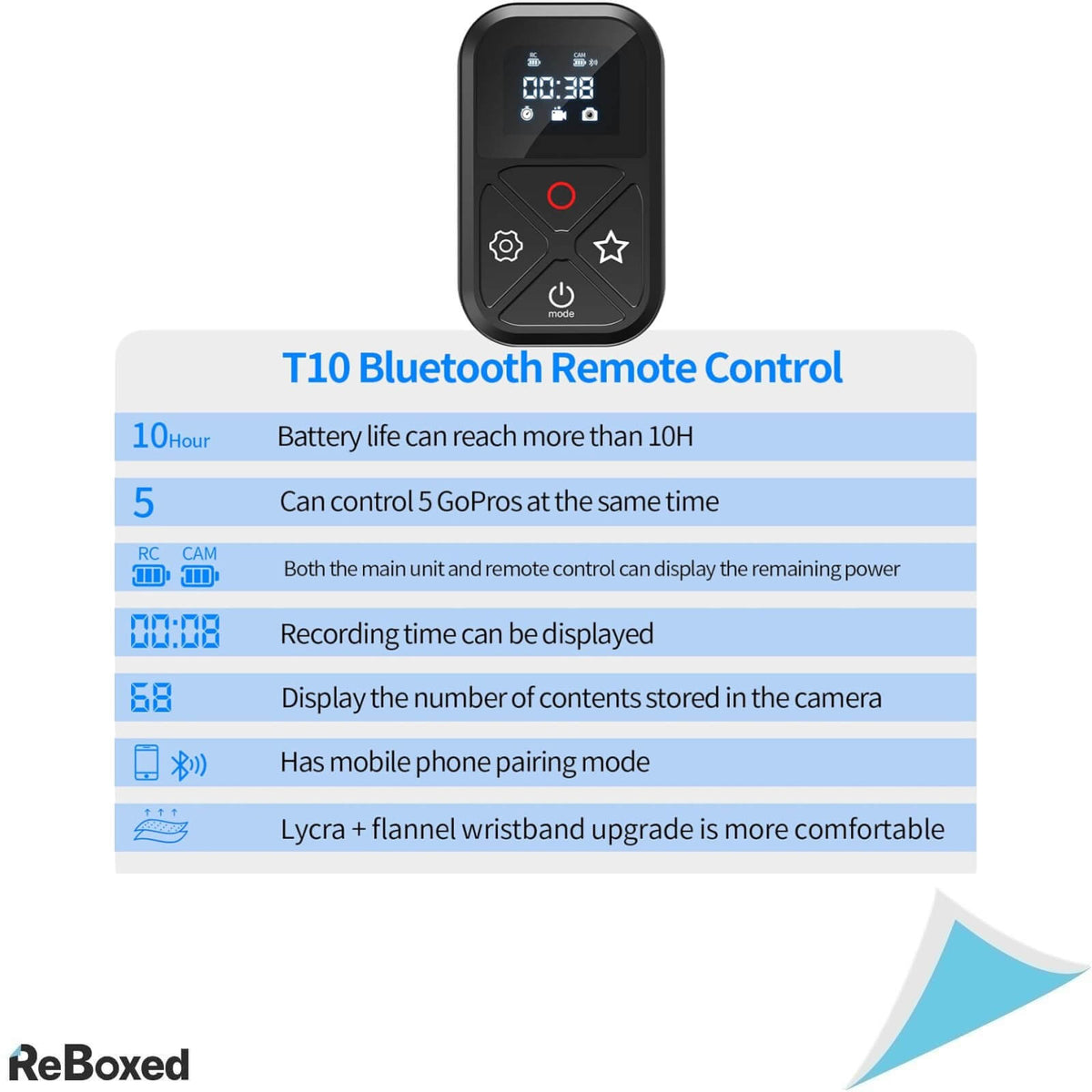 Telesin Telecomanda Wireless Bluetooth GoPro HERO 10 9 8 MAX