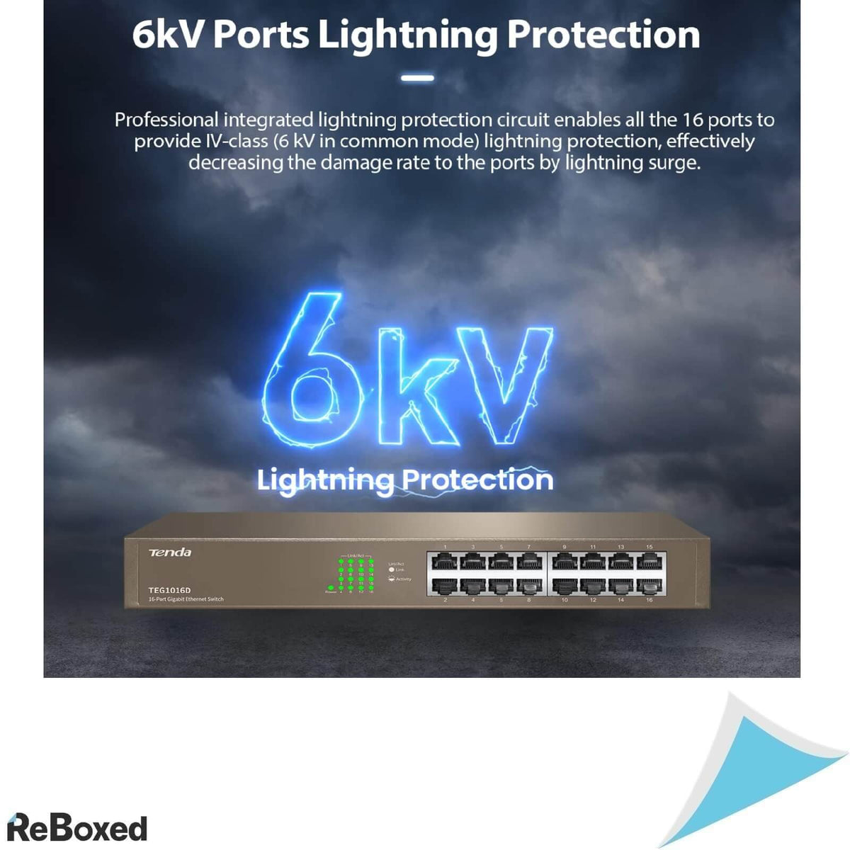 Tenda TEG1016D Switch 16 porturi LAN Gigabit 19 inch Rack Mount