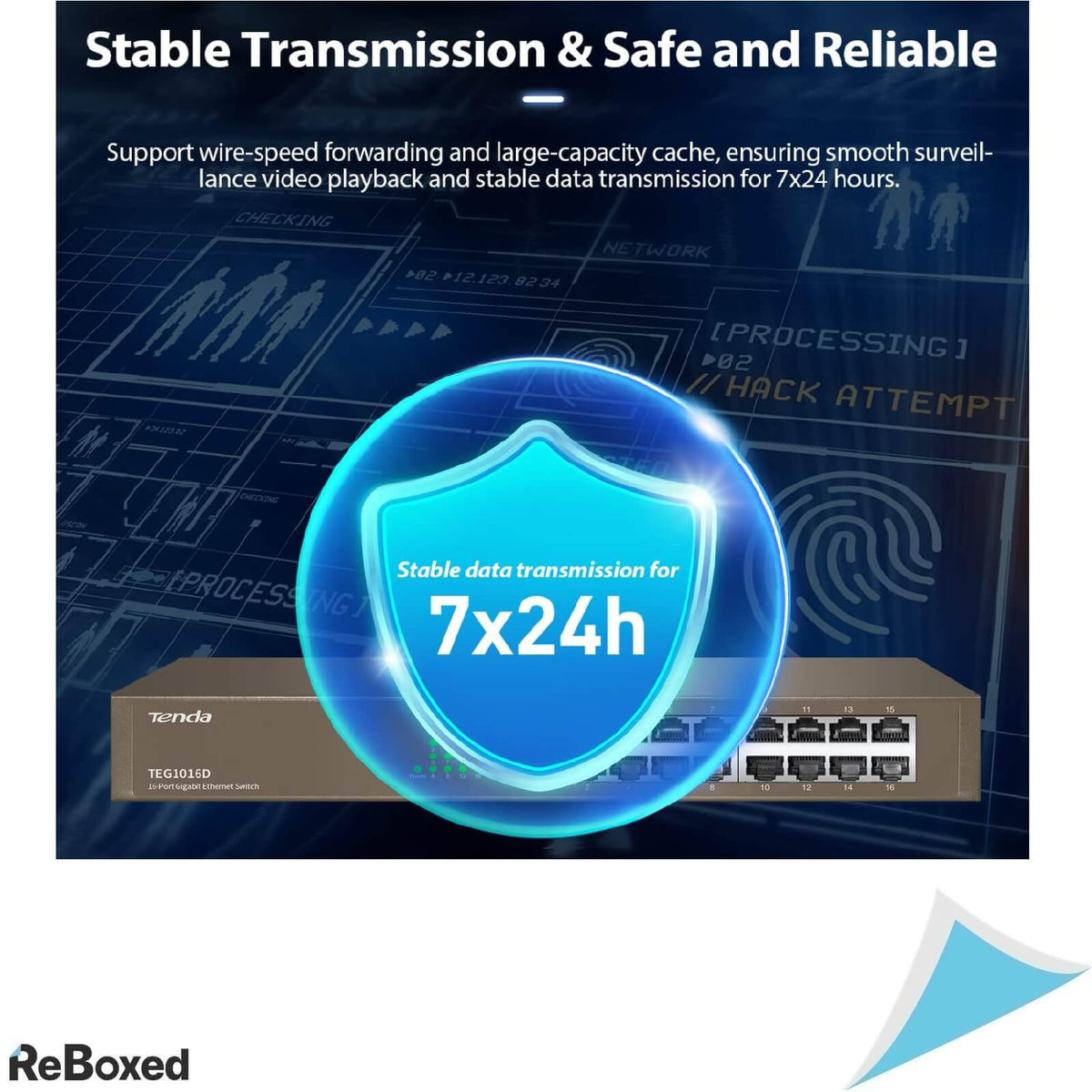 Tenda TEG1016D Switch 16 porturi LAN Gigabit 19 inch Rack Mount