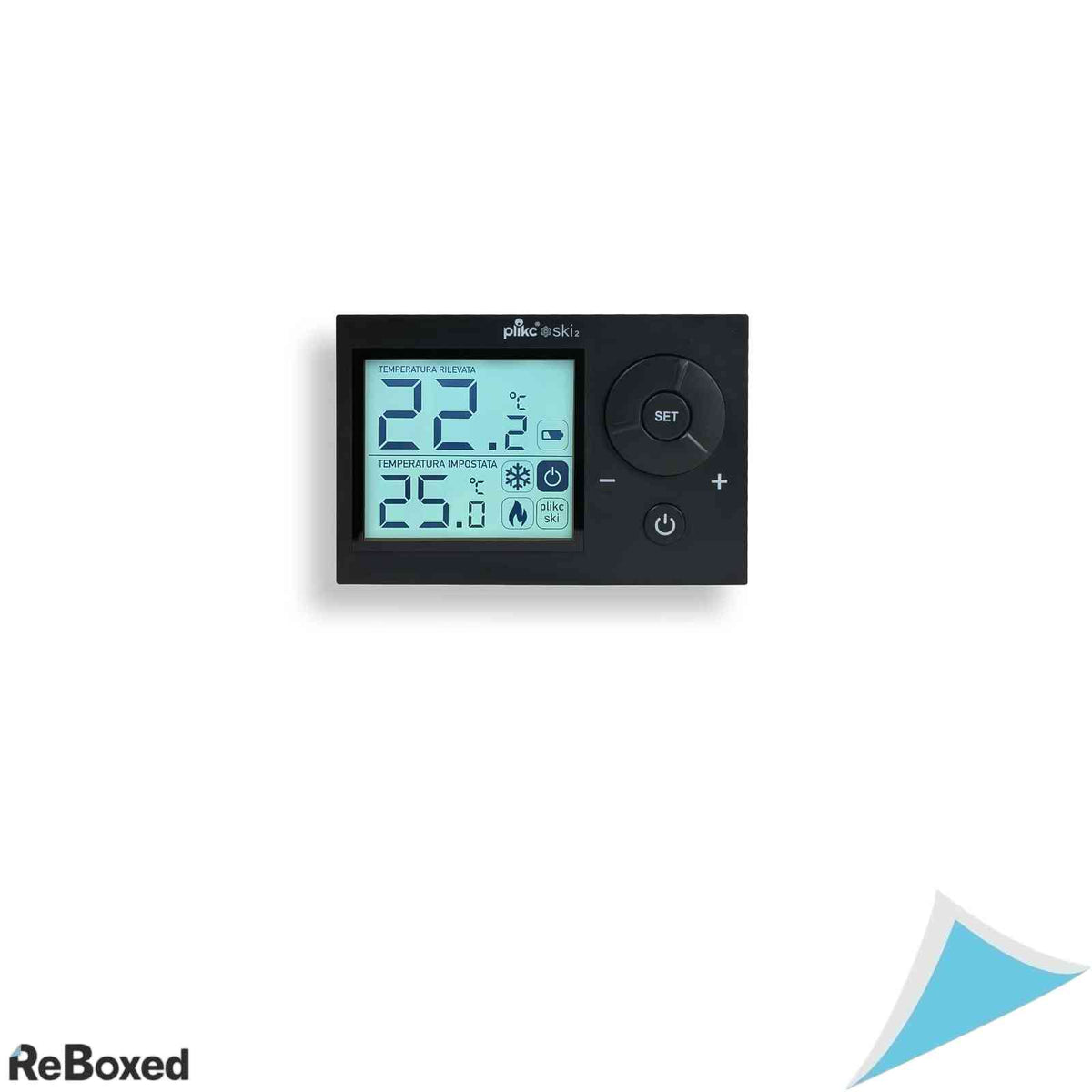 Termostat digital de camera plikc SKI 2, ecran iluminat, pentru incalzire si racire, reglaj 5-35°C