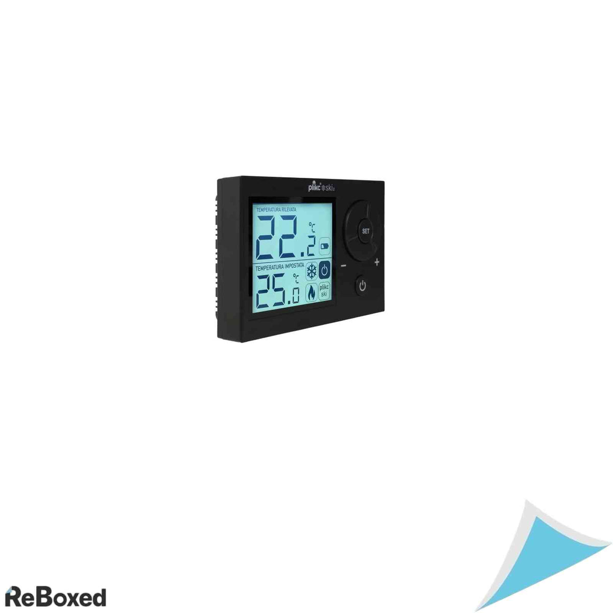 Termostat digital de camera plikc SKI 2, ecran iluminat, pentru incalzire si racire, reglaj 5-35°C