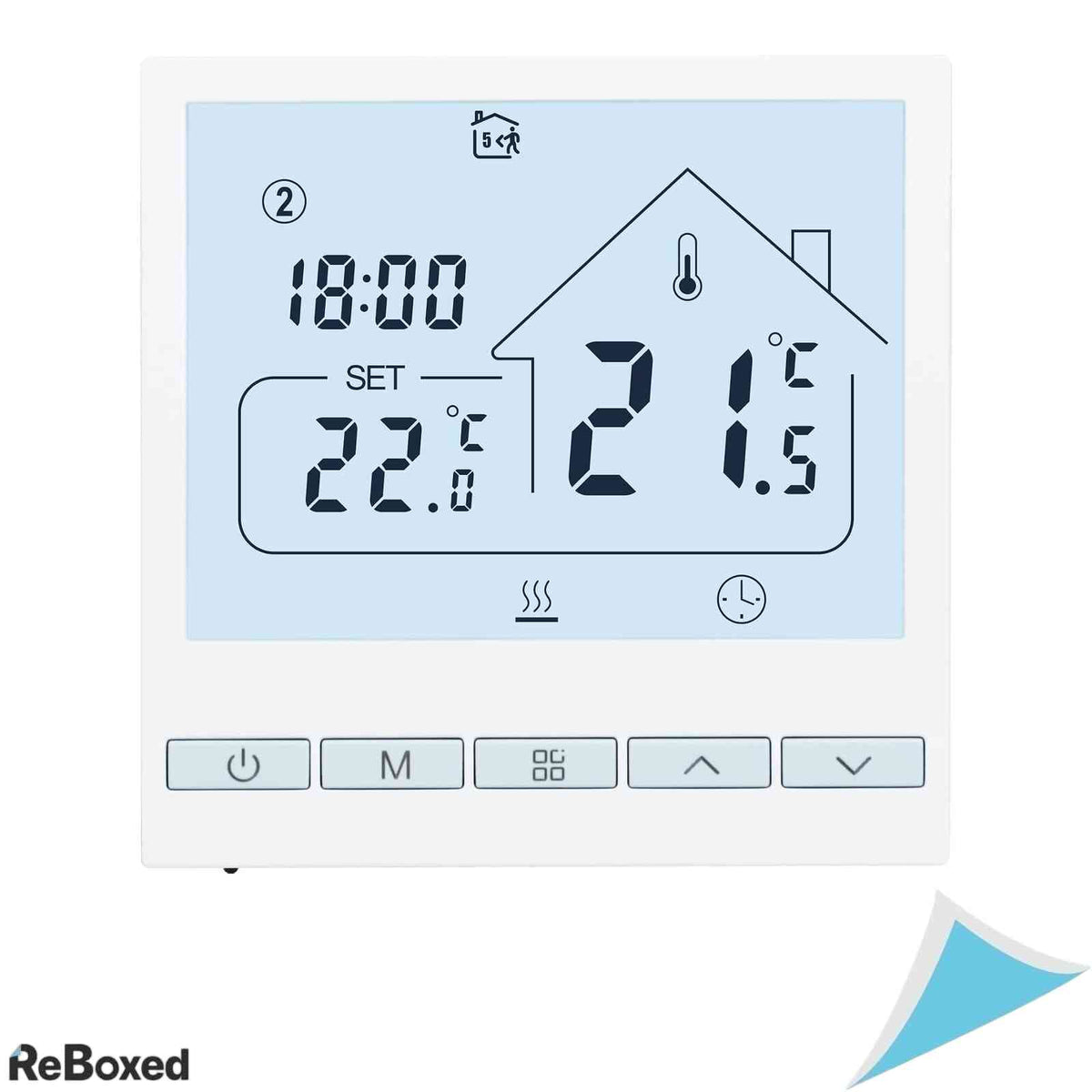Termostat Digital Programabil de Perete Beok TOL47EP pentru Incalzire Electrica in Pardoseala 16A 3600W Ecran Touch LCD Senzor Extern Inclus Negru