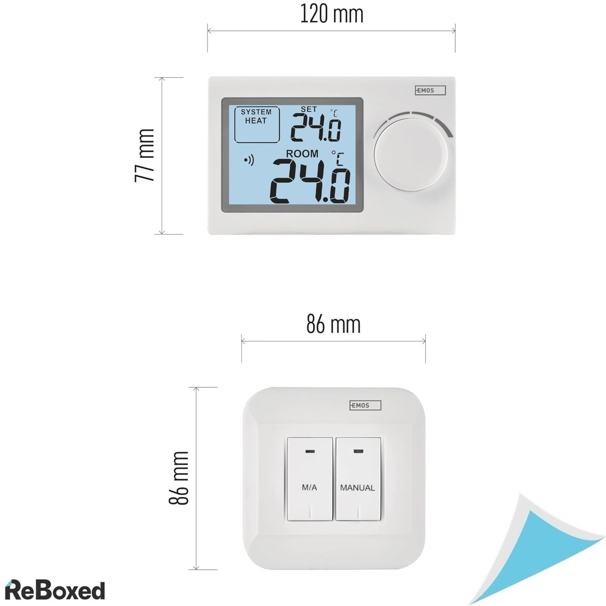 Termostat Electronic Wireless EMOS pentru Interior, Sistem de Incalzire si Racire